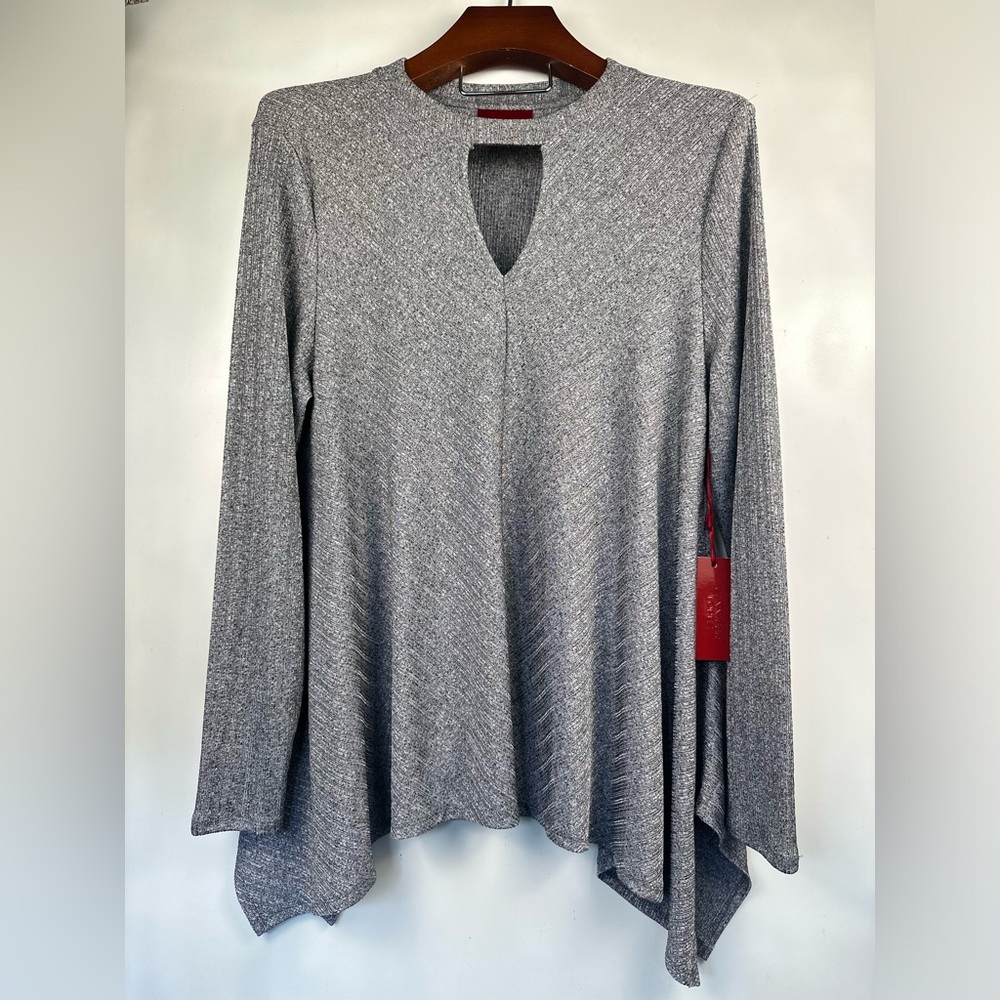 Jennifer Lopez‎ Women's Gray Key Hole Sweater Size XXL